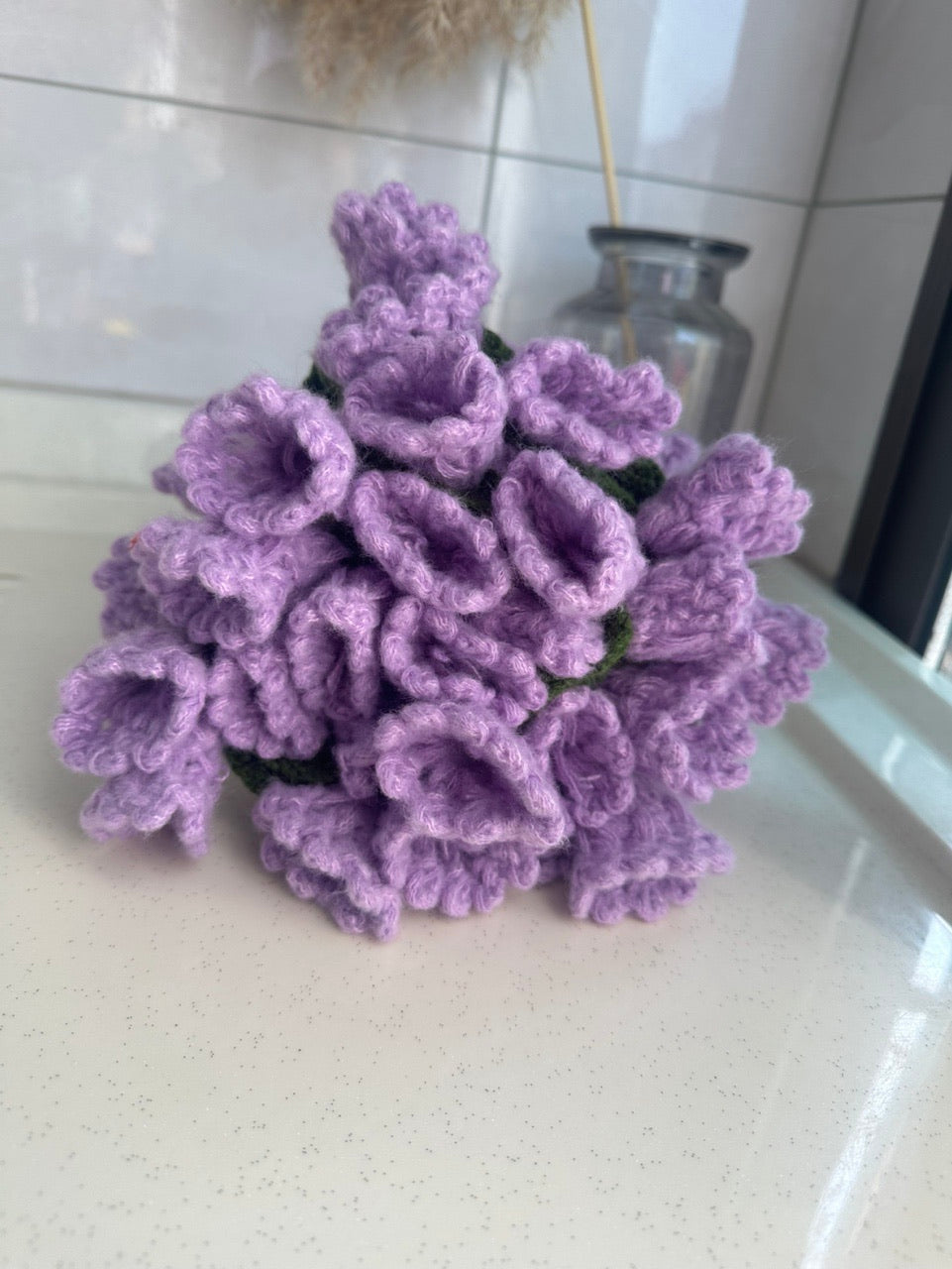 WrapTheLove Finished Flower Bouquet Blanket, Handmade Crochet Rose Bouquet Blanket, Soft Knitted Throw Blanket, Romantic Gift for Birthday, Wedding, Valentine's Day, Mother's Day, Christmas for mum, daughter, girls, and sisters, friends